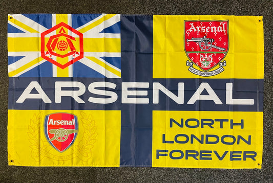 ARSENAL - 'CLASSIC NORTH LONDON' YELLOW FLAG (AR13)