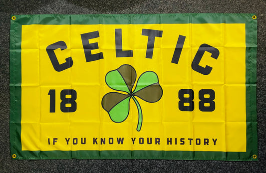 CELTIC - IF YOU KNOW YOUR HISTORY FLAG - YELLOW (CEL06)