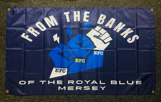EVERTON - BANKS OF THE ROYAL BLUE MERSEY FLAG EV15