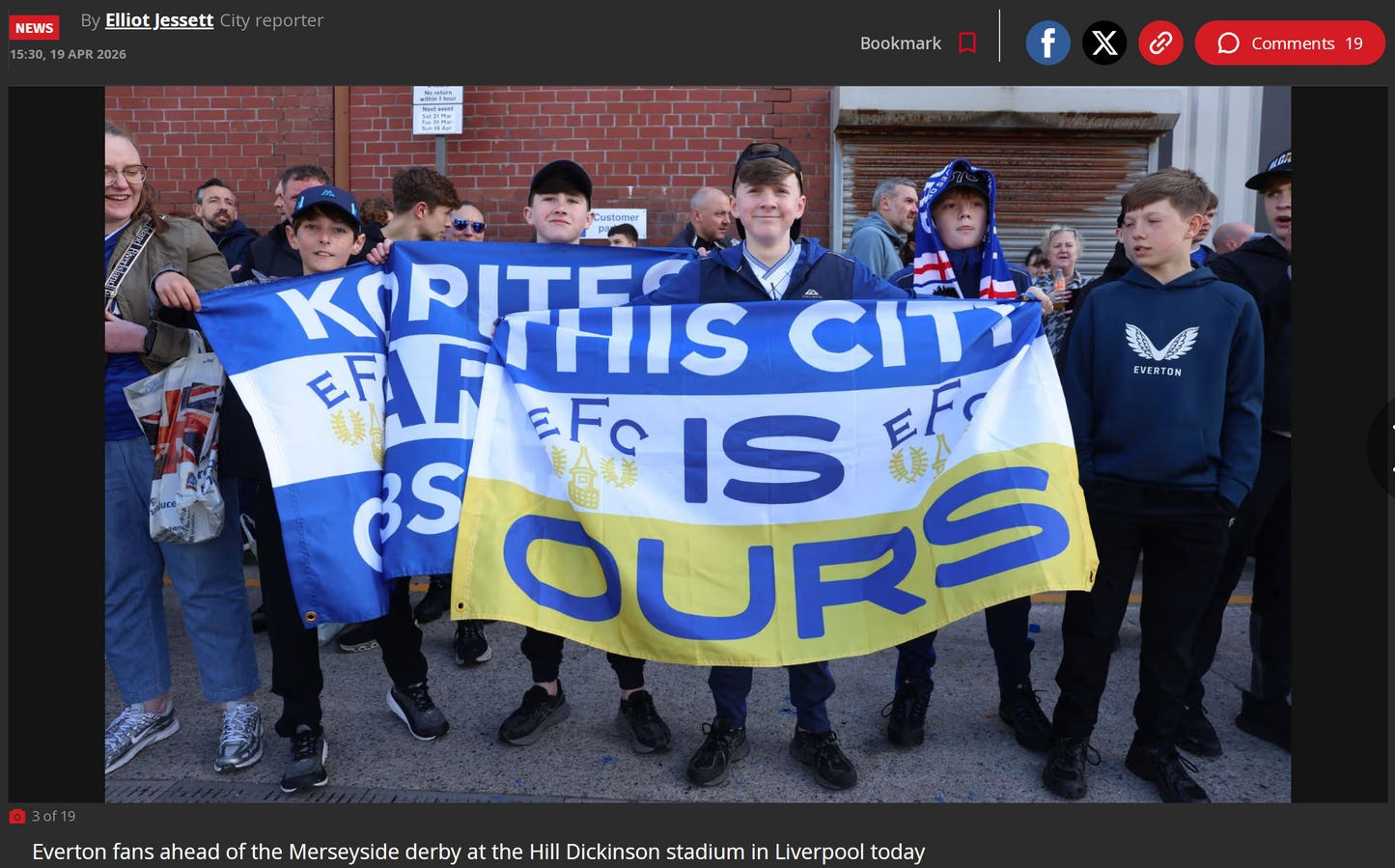 EVERTON - THIS CITY IS OURS FLAG EV05