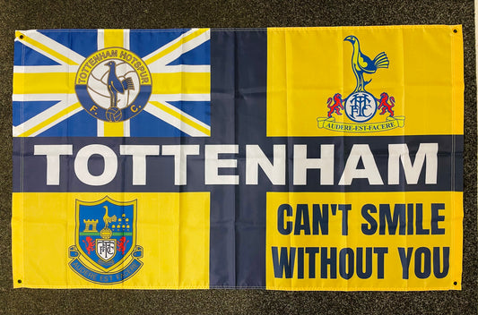 TOTTENHAM - CAN'T SMILE FLAG - YELLOW (TOT08)