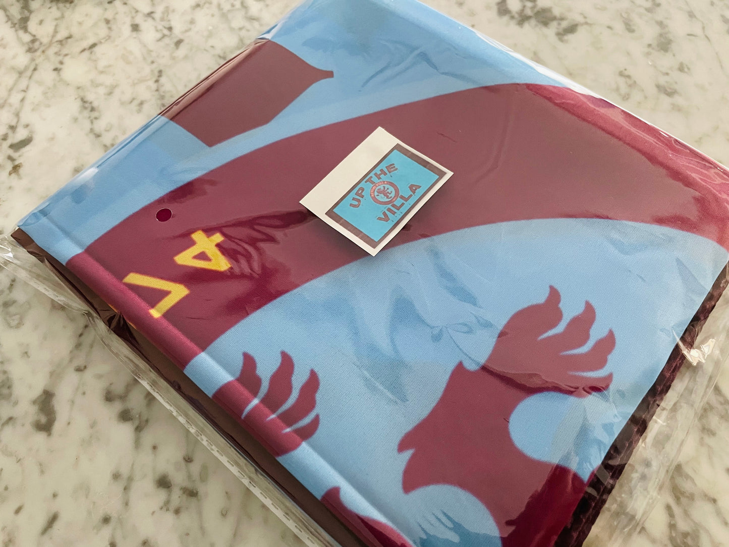 VILLA - 'UP THE VILLA' FLAG LIGHT BLUE (VIL02)