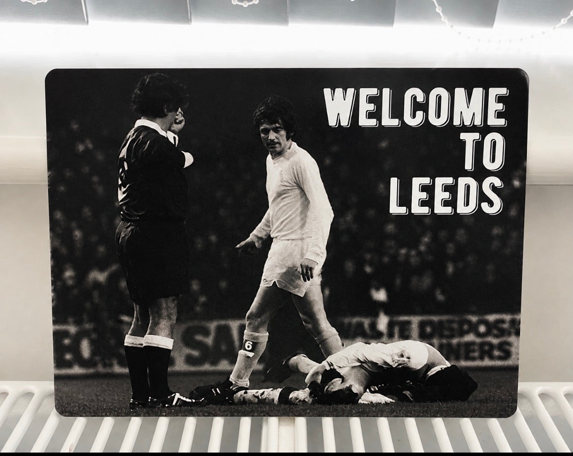 'WELCOME TO LEEDS' Metal Sign