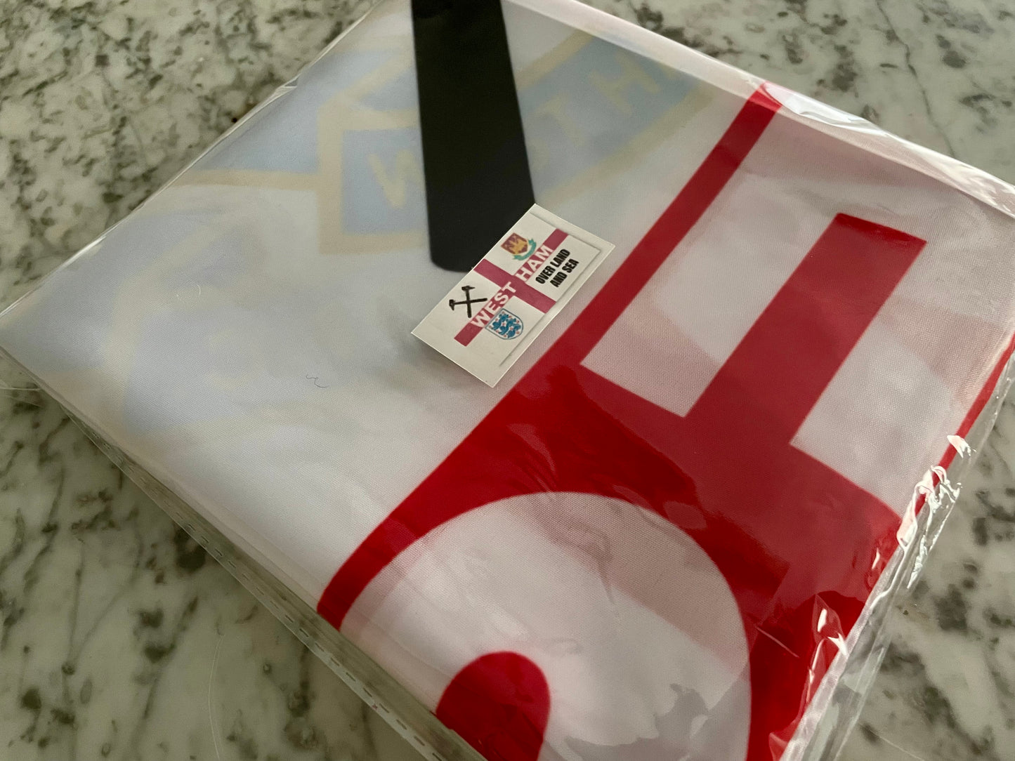 WEST HAM - 'ENGLAND OVER LAND AND SEA ST GEORGE' FLAG (WES03)