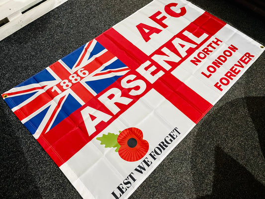 ARSENAL - 'NORTH LONDON POPPY' FLAG (AR06)