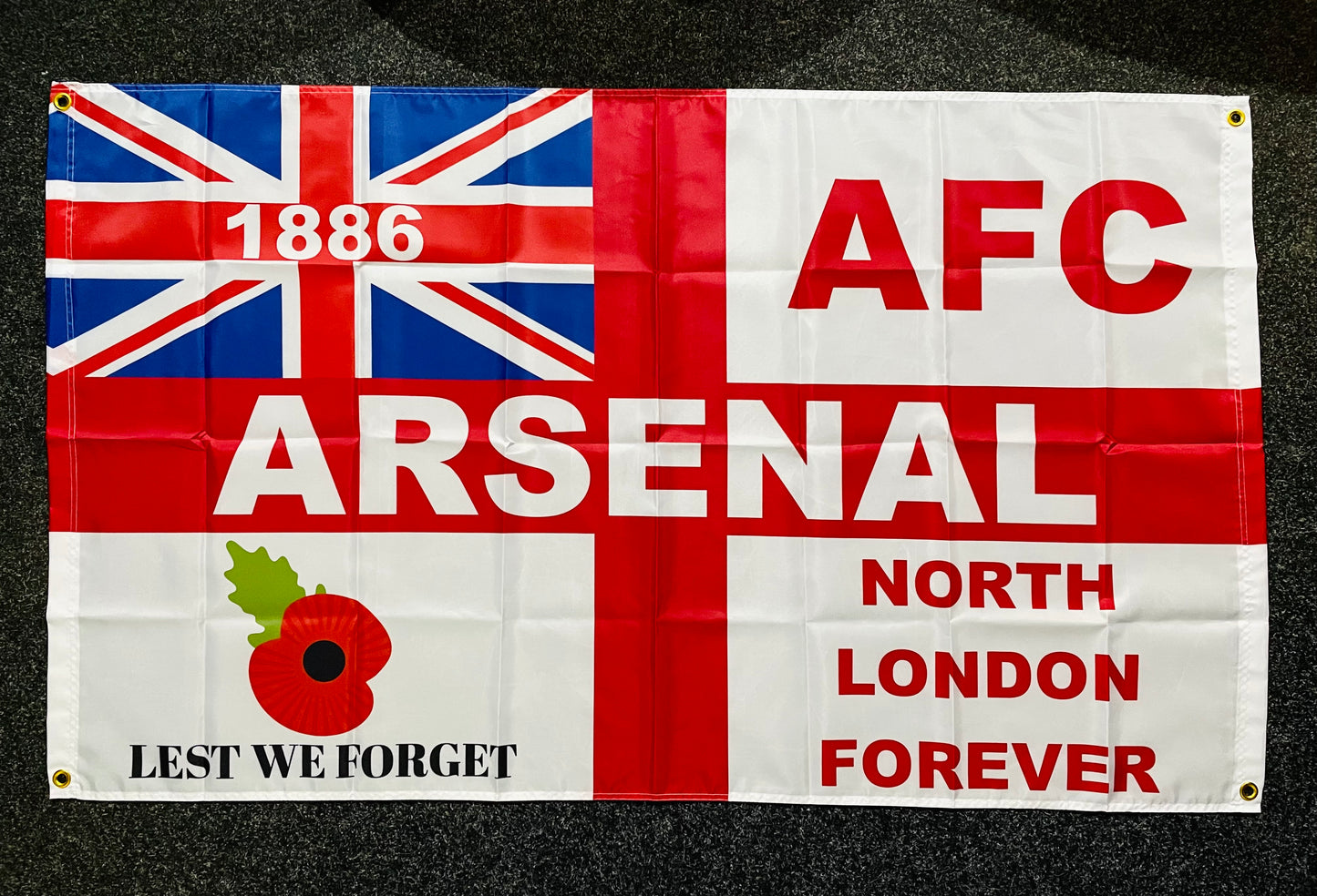 ARSENAL - 'NORTH LONDON POPPY' FLAG (AR06)
