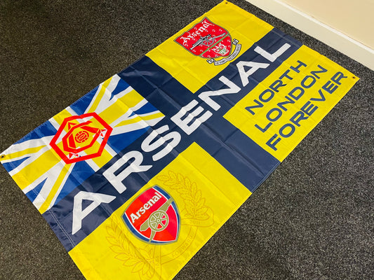 ARSENAL - 'CLASSIC NORTH LONDON' YELLOW FLAG (AR13)