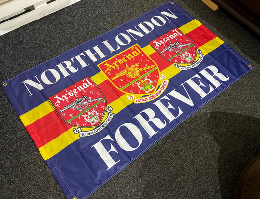ARSENAL - 'NORTH LONDON FOREVER' FLAG (AR24)