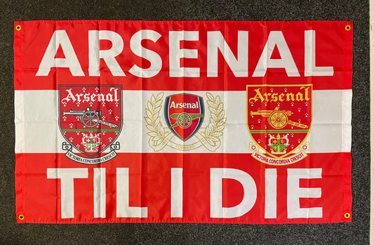 ARSENAL - 'ARSENAL TIL I DIE' FLAG (AR16)