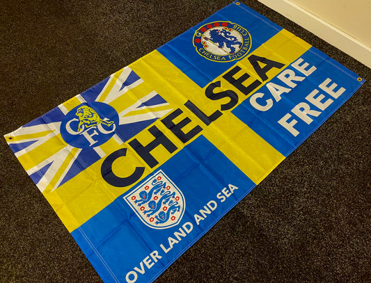 CHELSEA - YELLOW BLUE CARE FREE FLAG (CHEL09)
