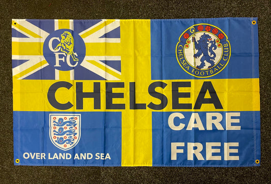 CHELSEA - YELLOW BLUE CARE FREE FLAG (CHEL09)