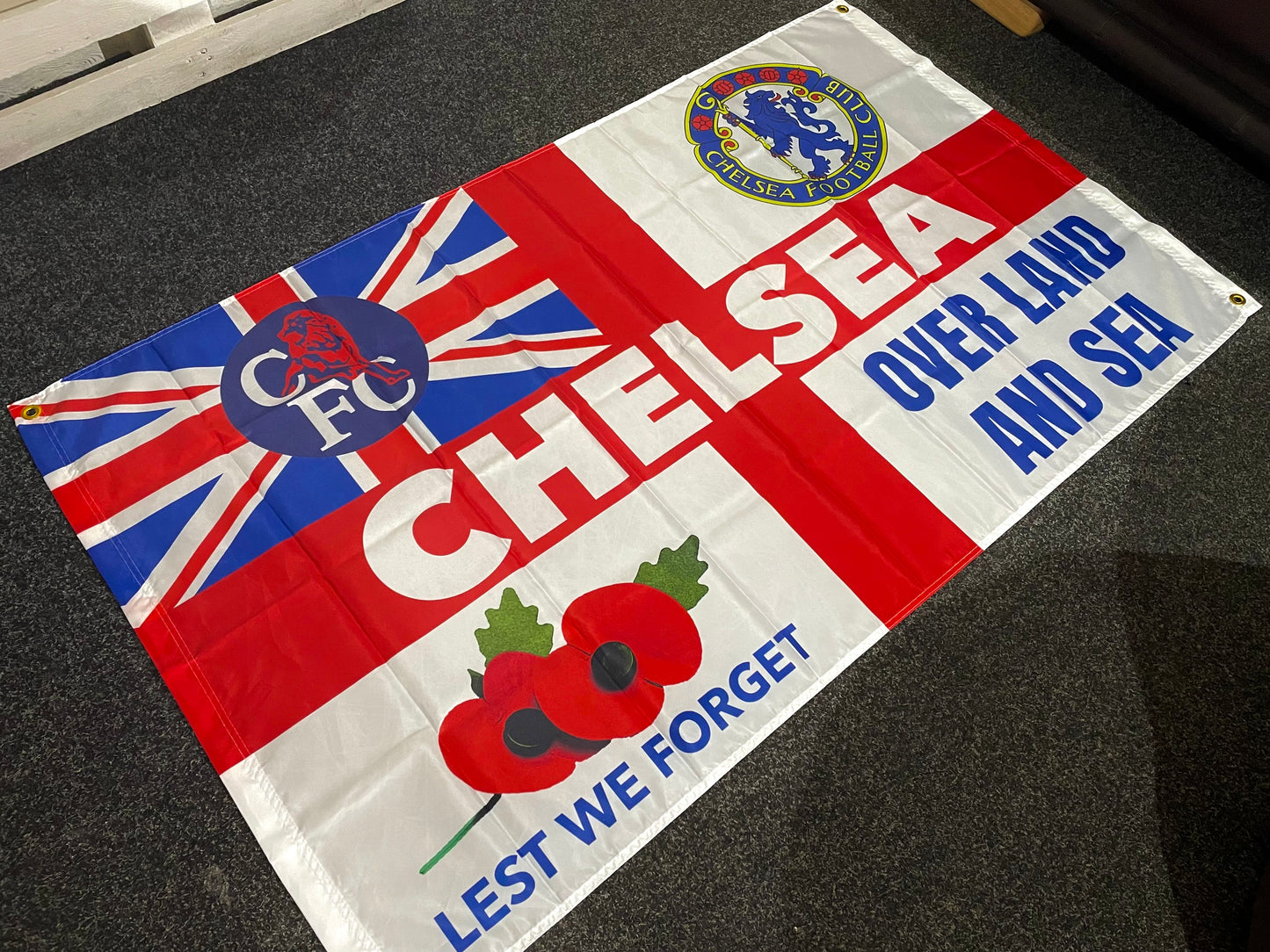 CHELSEA - OVER LAND AND SEA FLAG (CHEL29)