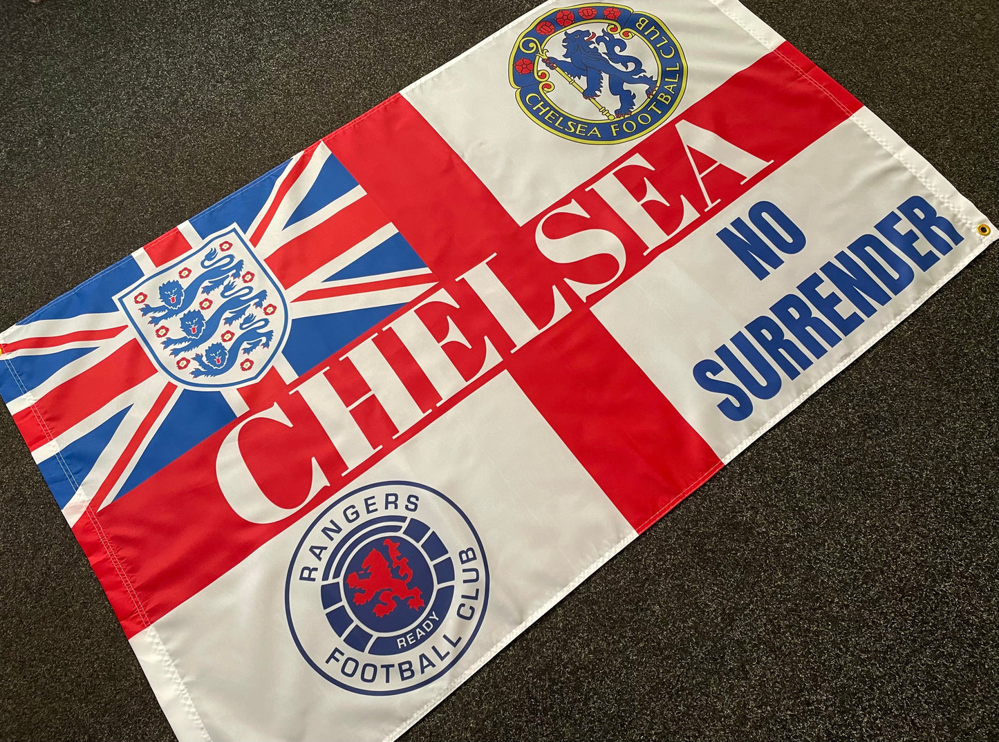 CHELSEA - CHELSEA/RANGERS NO SURRENDER ENSIGN FLAG (CHEL10)