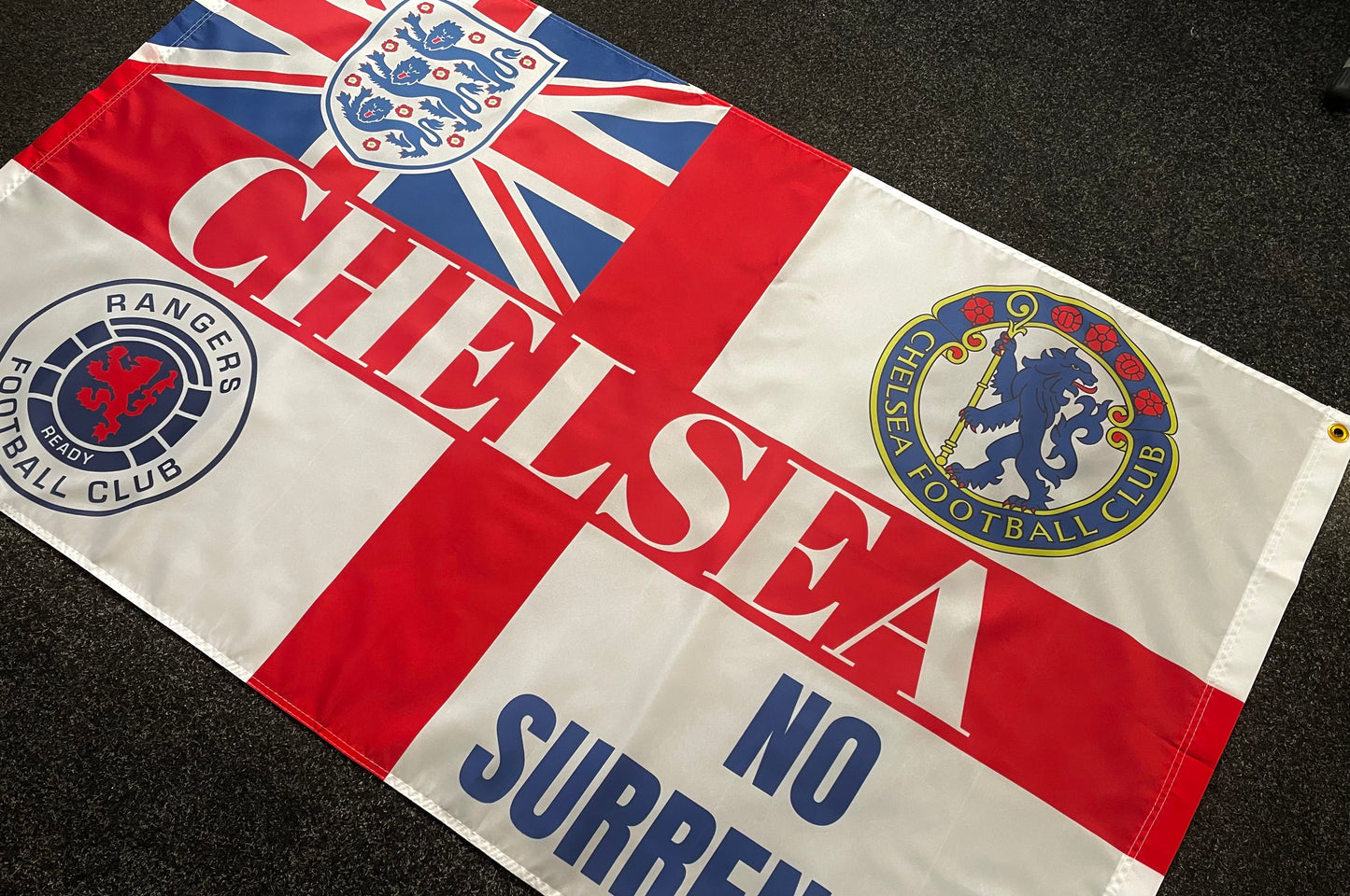 CHELSEA - CHELSEA/RANGERS NO SURRENDER ENSIGN FLAG (CHEL10)