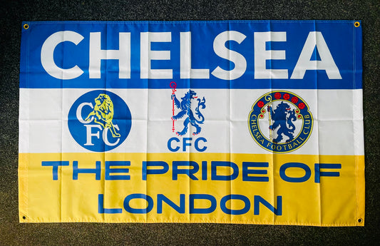 CHELSEA - RETRO BADGES PRIDE OF LONDON FLAG (CHEL18)