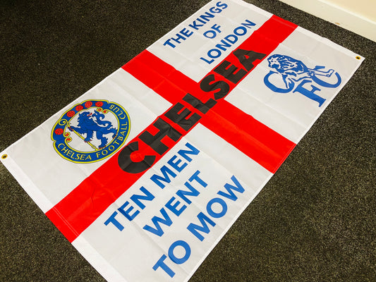 CHELSEA - TEN MEN WENT TO MOW ST GEORGE FLAG (CHEL15)