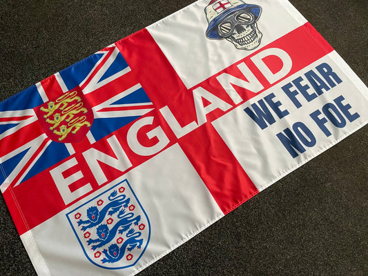 ENGLAND - WE FEAR NO FOE FLAG (ENG05)