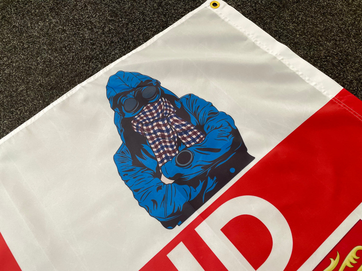 ENGLAND - AQUA BLUE MIG CASUAL FLAG (ENG10)