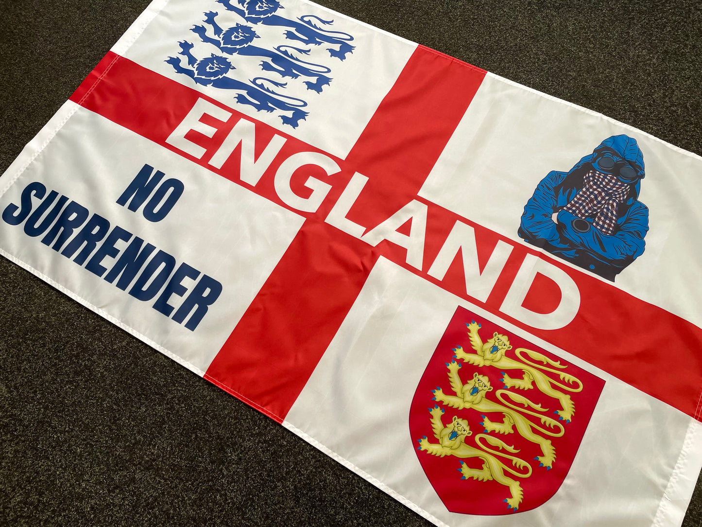 ENGLAND - AQUA BLUE MIG CASUAL FLAG (ENG10)