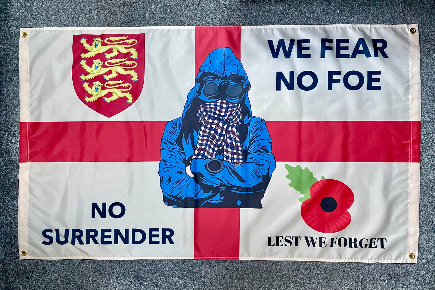 ENGLAND - AQUA MIG BLUE CASUAL FLAG (ENG18)