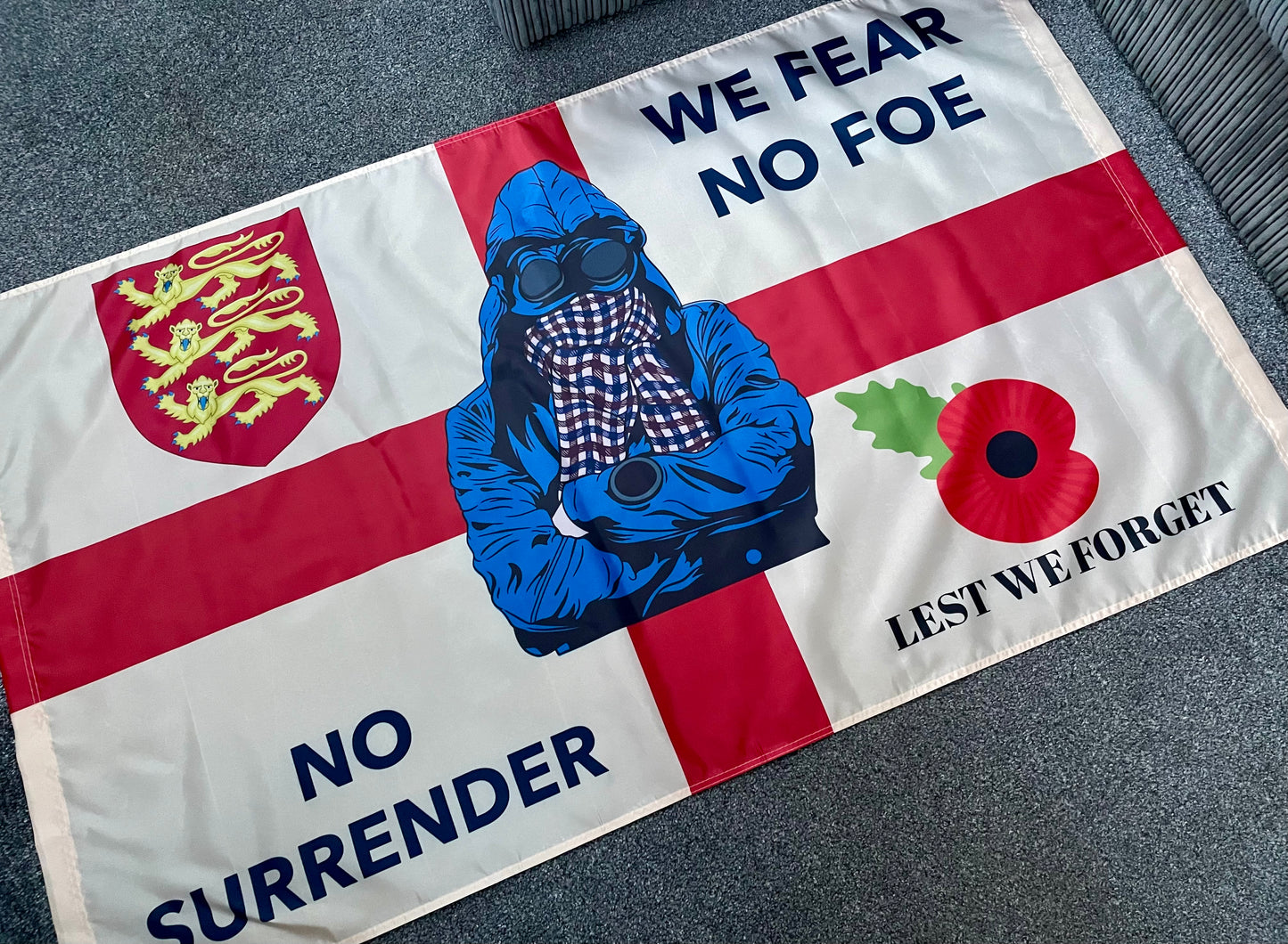 ENGLAND - AQUA MIG BLUE CASUAL FLAG (ENG18)