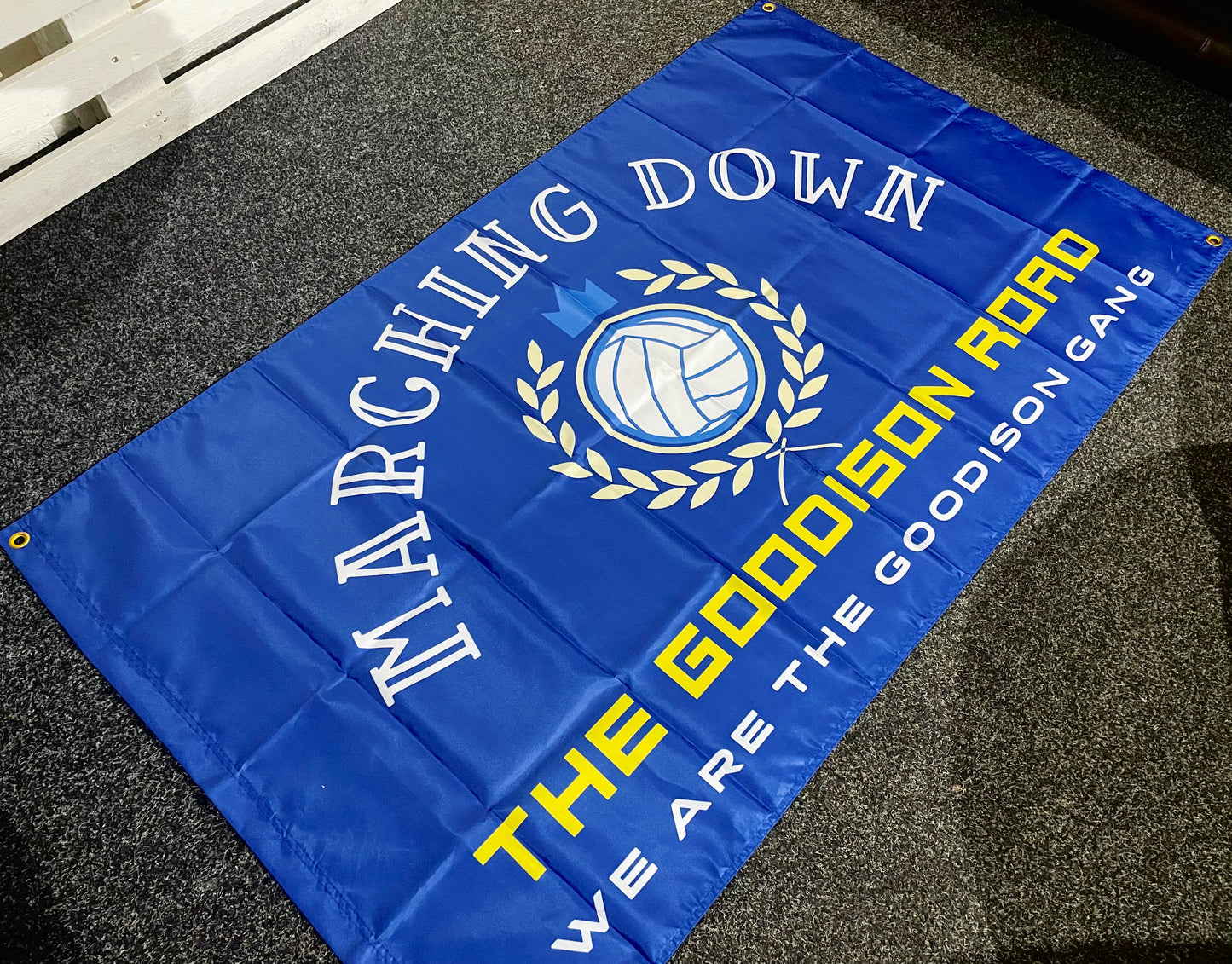 EVERTON - GOODISON GANG FLAG EV14