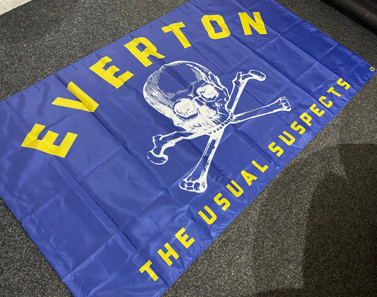 EVERTON - USUAL SUSPECTS FLAG (BLUE) EV11