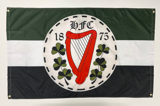 HIBERNIAN - RETRO HFC HARP FLAG (HIB02)