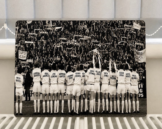 'LEEDS 1974 TEAM PHOTO' Metal Sign