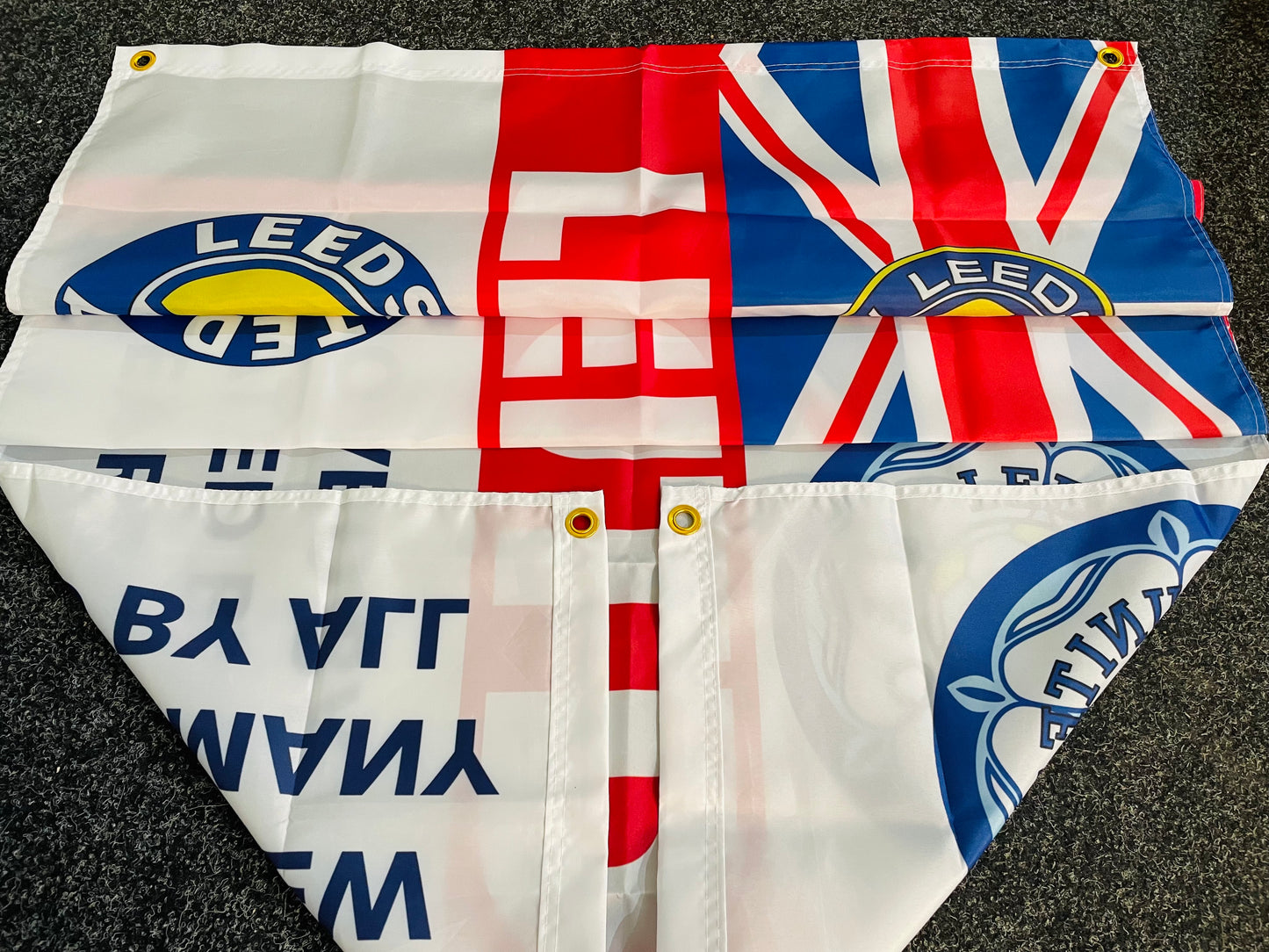 LEEDS - 'LOVED BY FEW HATED BY MANY' FLAG (LU35)