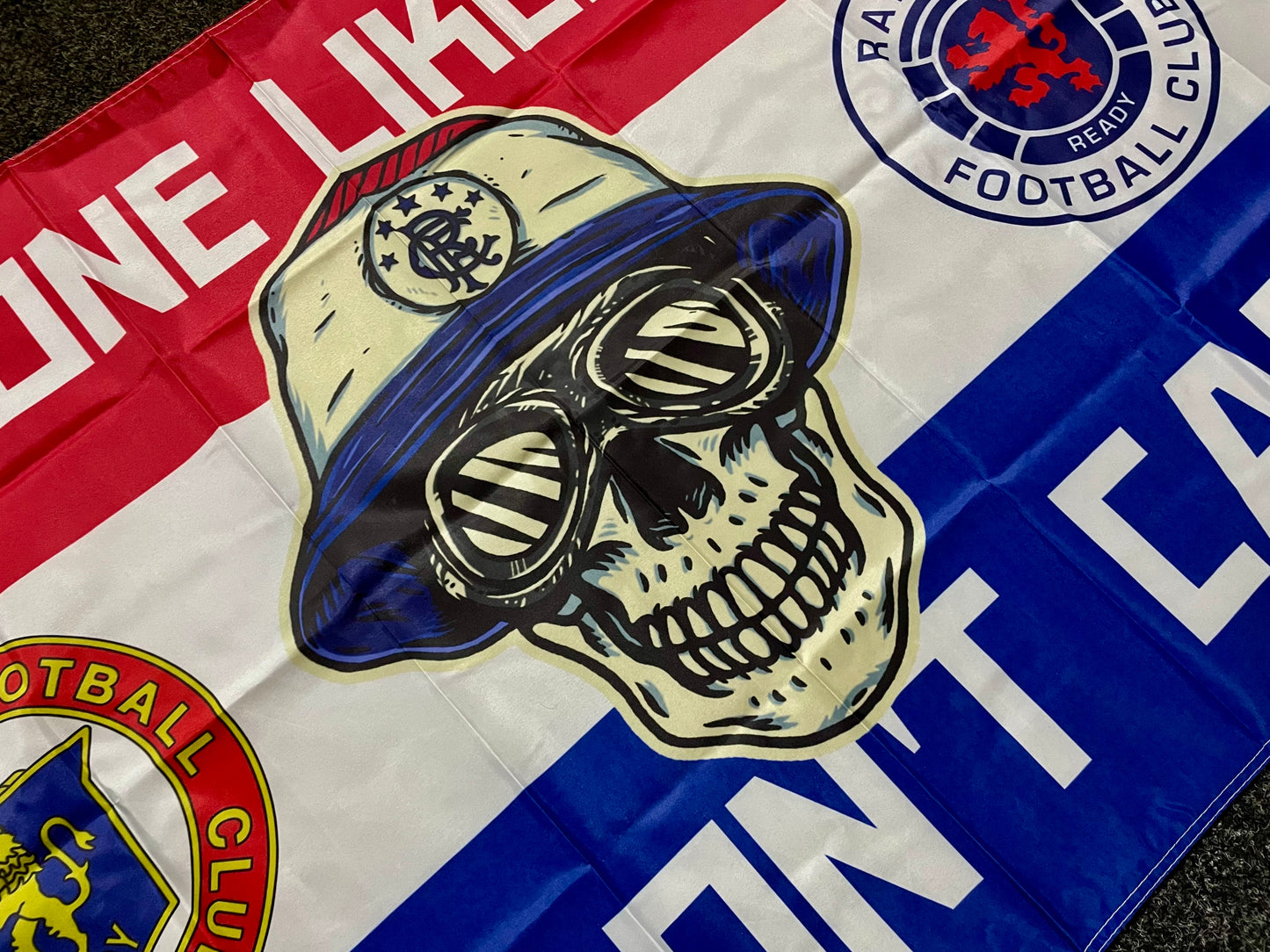 RANGERS - NO ONE LIKES US FLAG (RAN01)