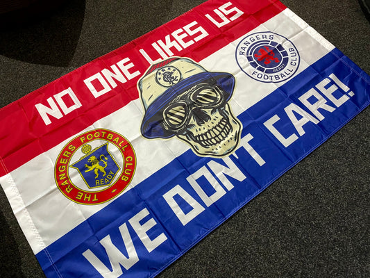 RANGERS - NO ONE LIKES US FLAG (RAN01)