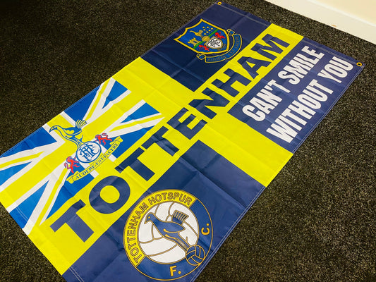 TOTTENHAM - CAN'T SMILE FLAG - NAVY BLUE (TOT09)