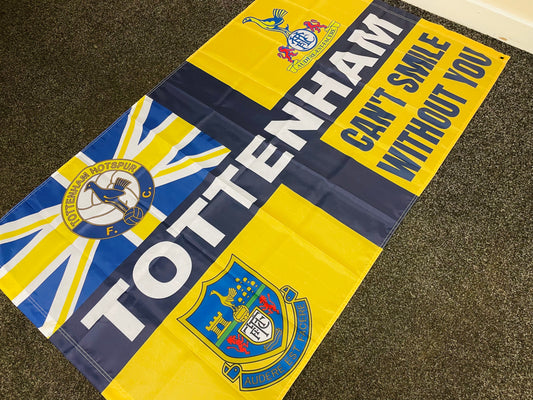 TOTTENHAM - CAN'T SMILE FLAG - YELLOW (TOT08)