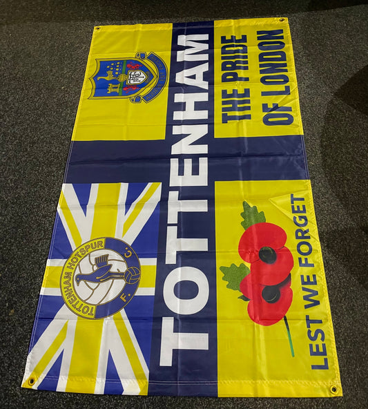 TOTTENHAM - PRIDE OF LONDON FLAG - YELLOW (TOT05)