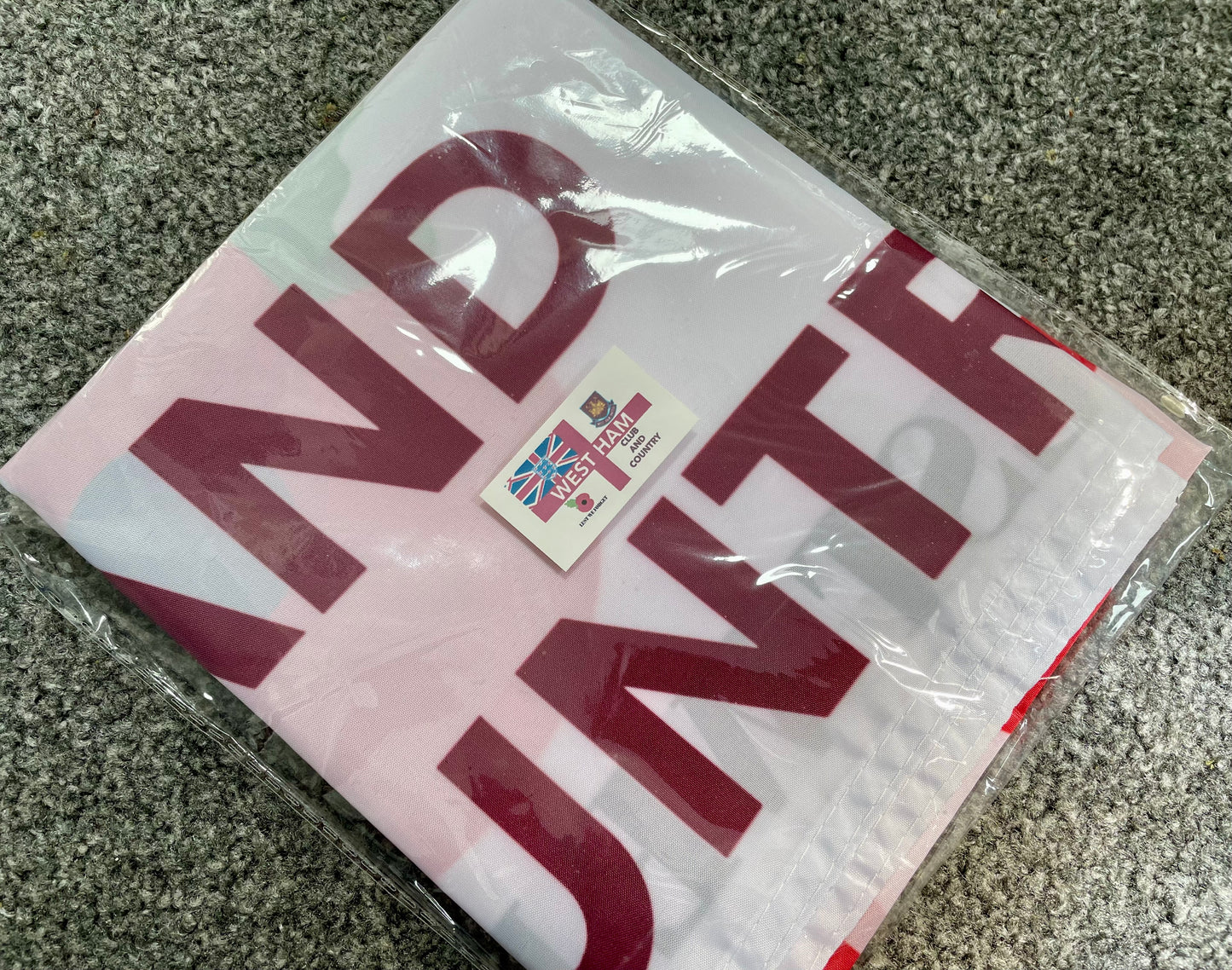 WEST HAM - 'CLUB AND COUNTRY' FLAG (WES20)
