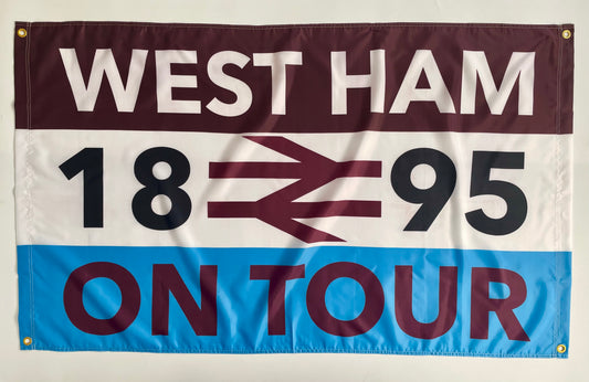 WEST HAM - 'ON TOUR 1895' FLAG (WES08)