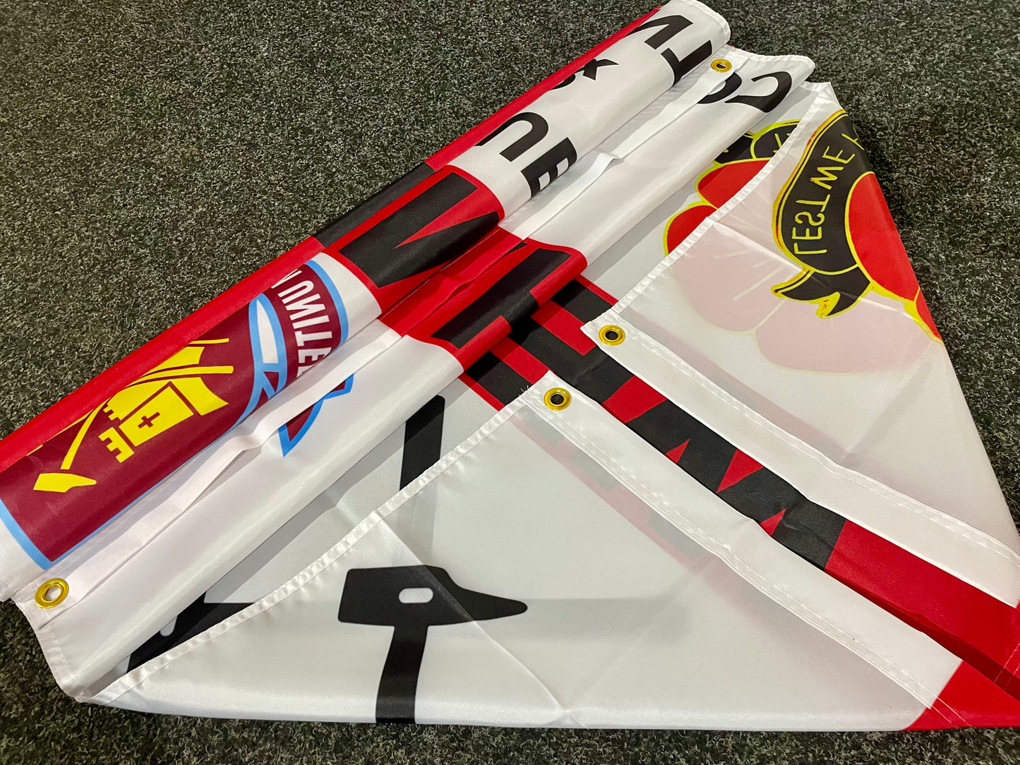 WEST HAM - 'CLUB & COUNTRY POPPY ST GEORGE' FLAG (WES05)